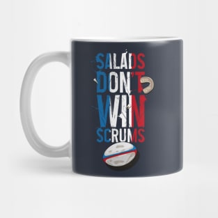 funny rugby, salads don't win scrums Mug